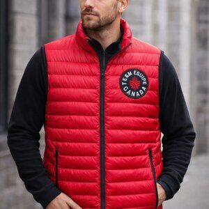 Team Canada Olympic Down Puffer Vest Red Hudson’s Bay Men’s L